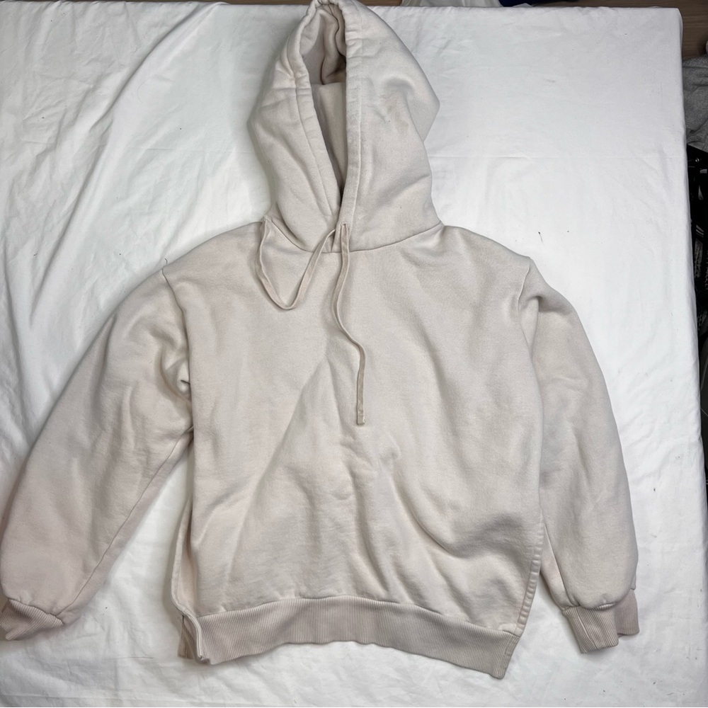 Everlane Womens Sweatshirt Sz Small Cotton Track Hoodie Heavy L040524